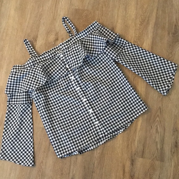 Stitch Fix Pixley Off the Shoulder Blouse Medium - Picture 1 of 2